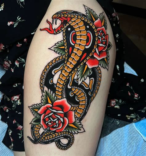 pink snake tattoo|traditional american snake tattoo.